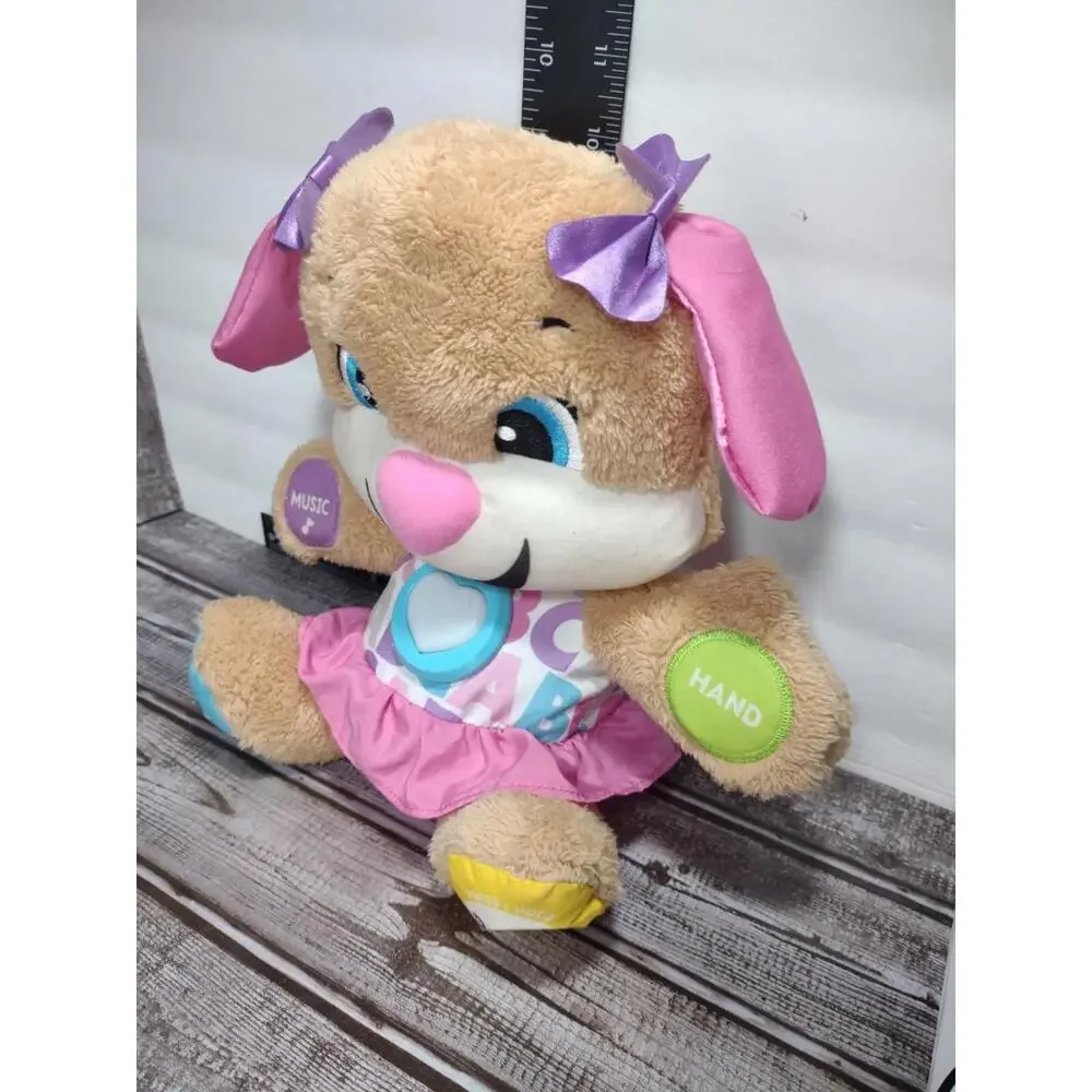 Fisher Price Laugh Learn Smart Stages Puppy Sis Toddler Stuffed Baby Toy Dog